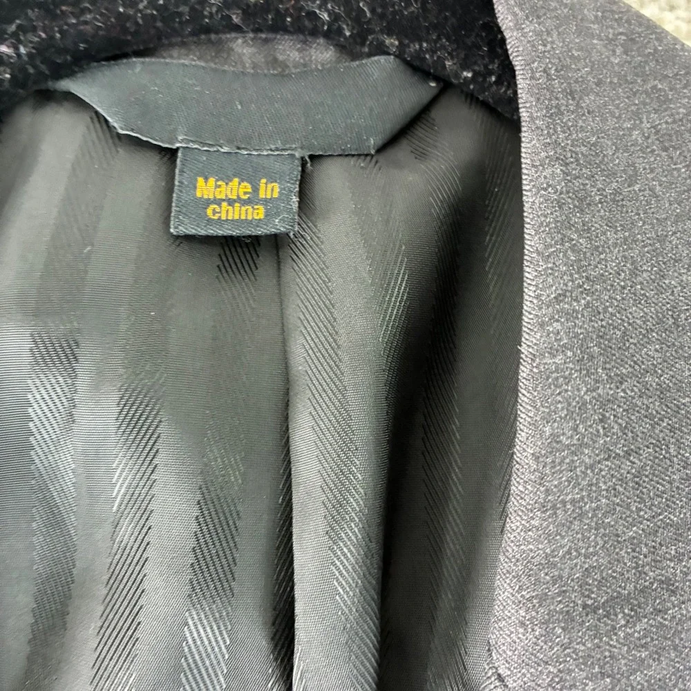 Baroni Couture 42R Charcoal Gray 100% Wool Super 150s Men's‎ Blazer Suit Jacket